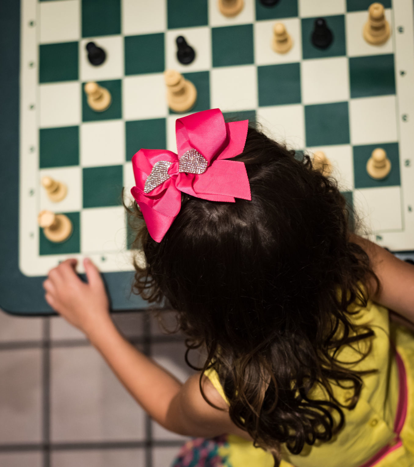 Celine Atassi 5 Year Old Chess Player